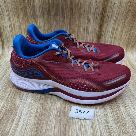 Saucony Endorphin Shift 2 Men's Size 12.5 Running Shoes‎ Red Blue S20689-130